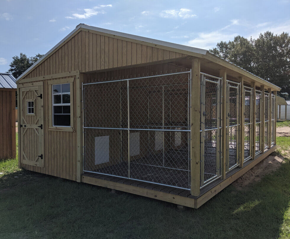 Deluxe Dog Kennels | Yoders Storage Buildings