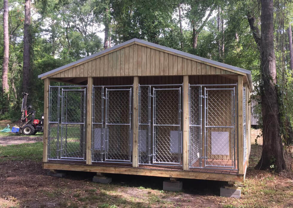 Deluxe Dog Kennels - Yoders Storage Buildings