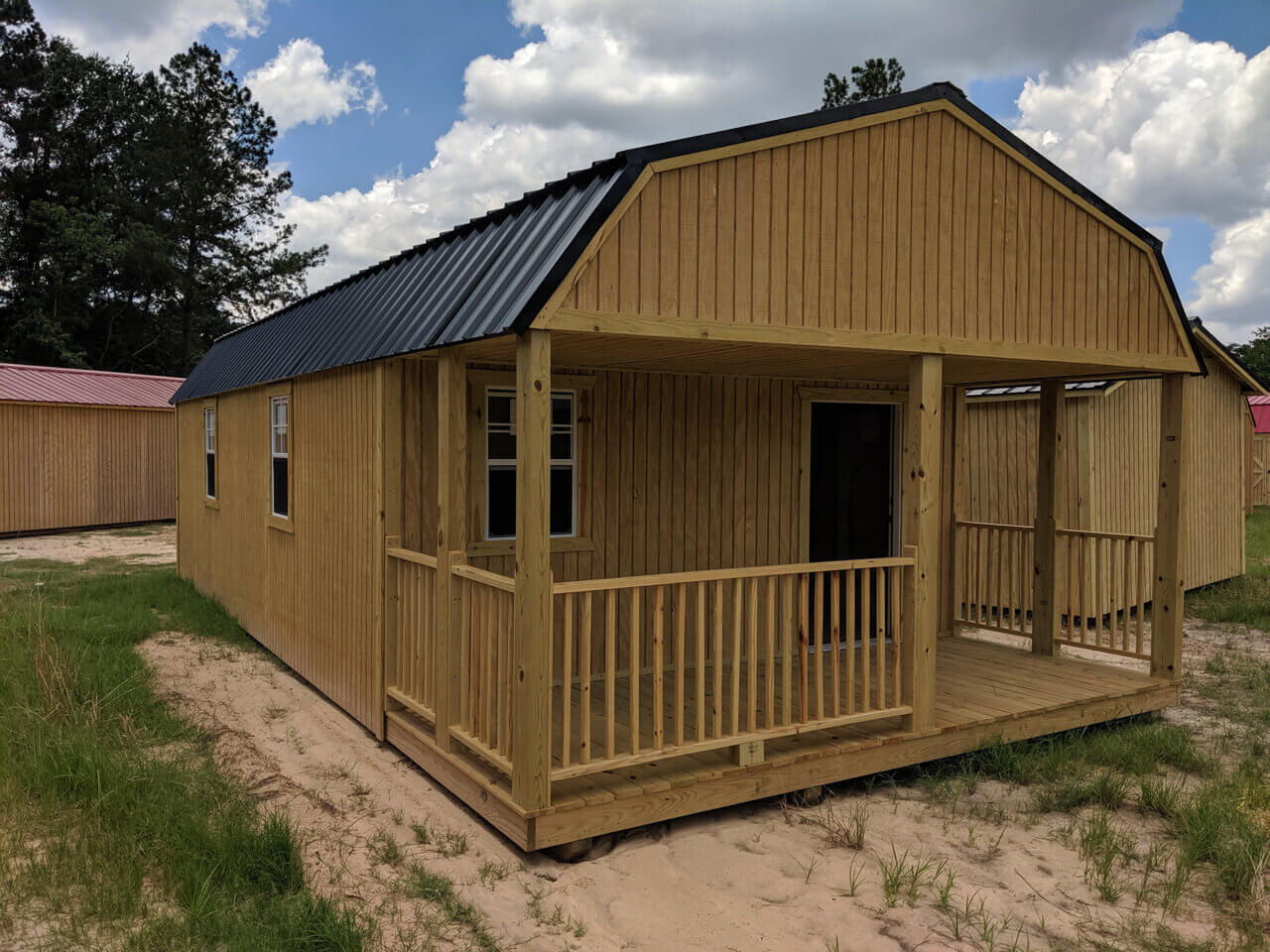 Porch Lofted Barns - Yoders Storage Buildings